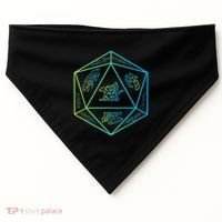 RPG Dragon Dice Polyhedral  RPG  USA-Made Doggie Bandana thumb 0