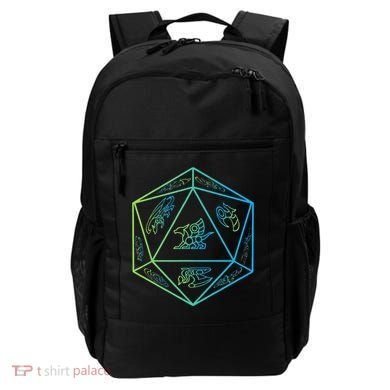 RPG Dragon Dice Polyhedral  RPG  Backpack