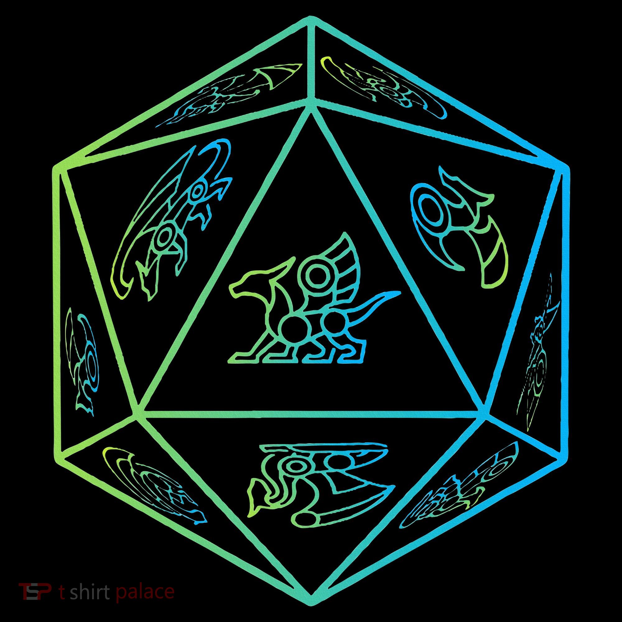 RPG Dragon Dice Polyhedral  RPG  Backpack