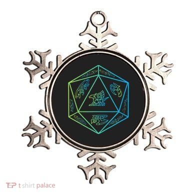 RPG Dragon Dice Polyhedral  RPG  Ornament