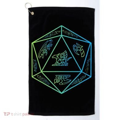 RPG Dragon Dice Polyhedral  RPG  Golf Towel