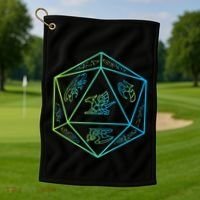 RPG Dragon Dice Polyhedral  RPG  Golf Towel thumb 1