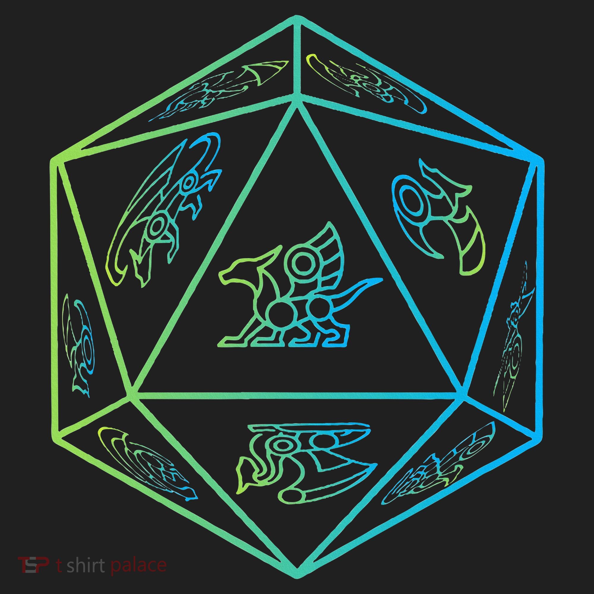 RPG Dragon Dice Polyhedral  RPG  Golf Towel