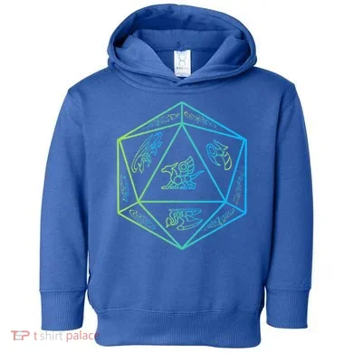RPG Dragon Dice Polyhedral  RPG  Toddler Hoodie