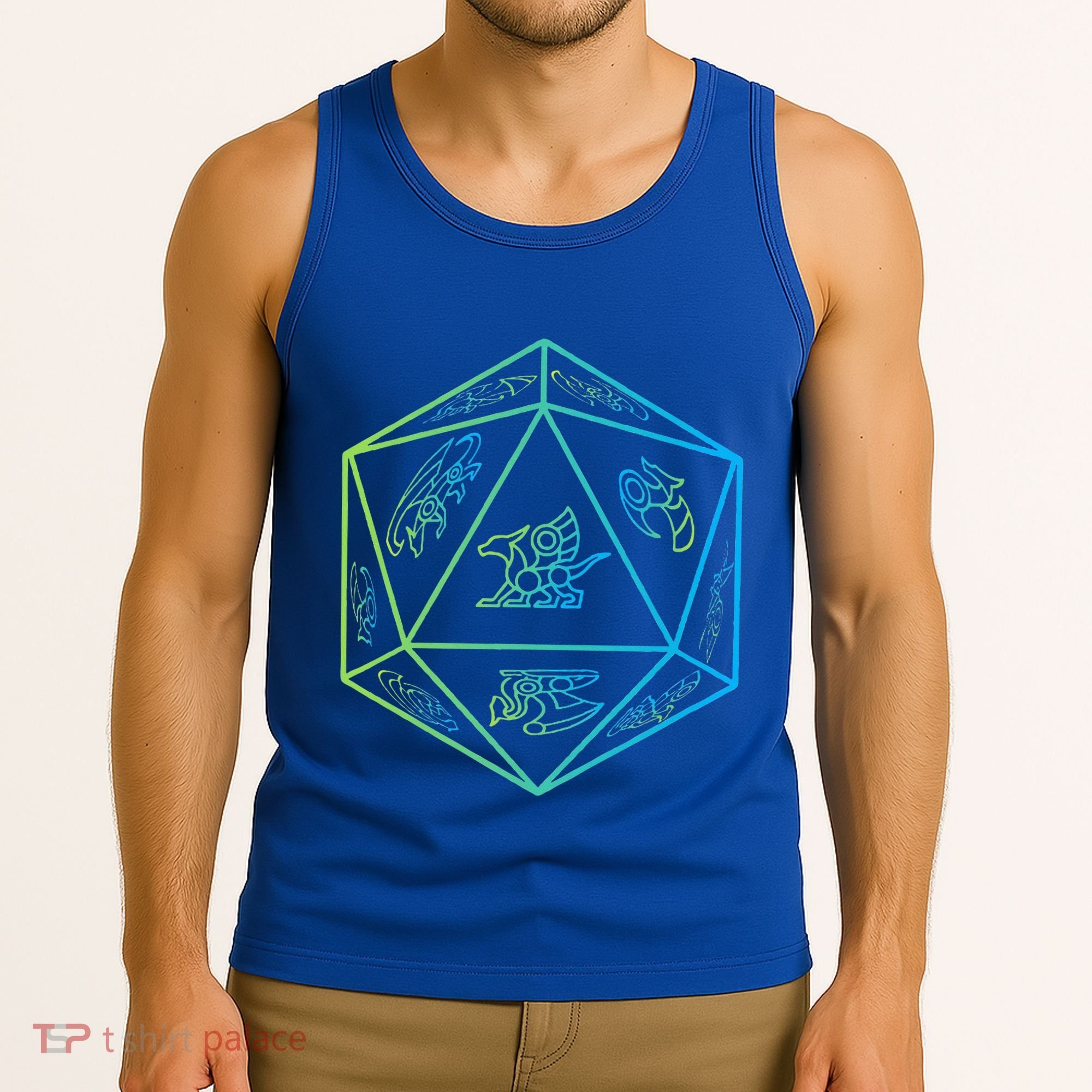 RPG Dragon Dice Polyhedral  RPG  Tank Top
