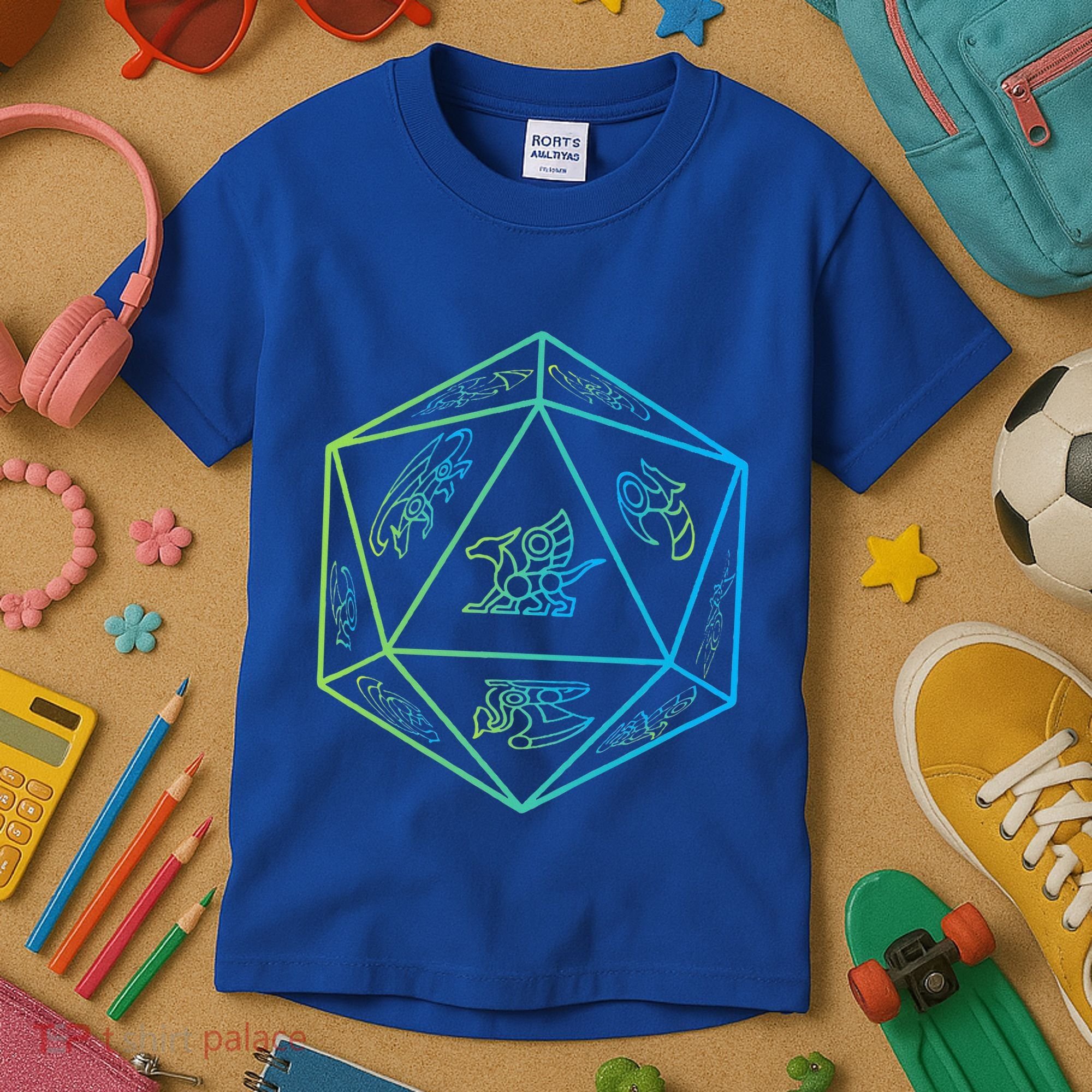 RPG Dragon Dice Polyhedral  RPG  Kids T-Shirt