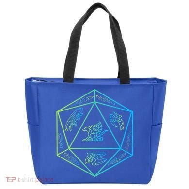 RPG Dragon Dice Polyhedral  RPG  Tote Bag