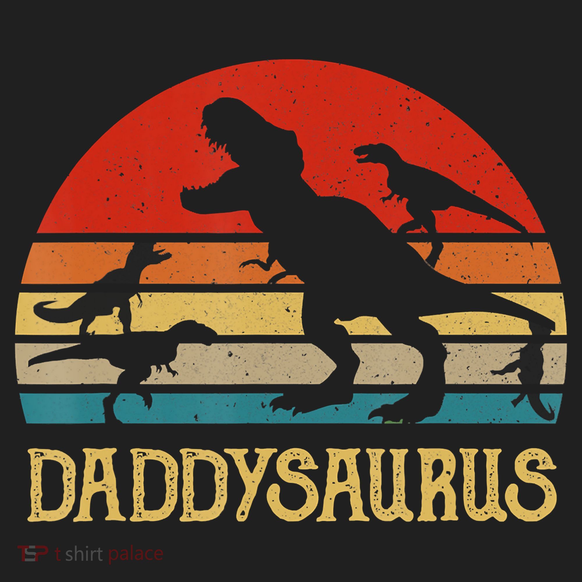 Retro Daddy Dinosaur Daddysaurus Fathers Day Women's Sweatshirt