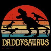 Retro Daddy Dinosaur Daddysaurus Fathers Day Women's Tank Top thumb 5
