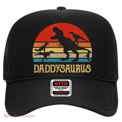 Retro Daddy Dinosaur Daddysaurus Fathers Day Hat