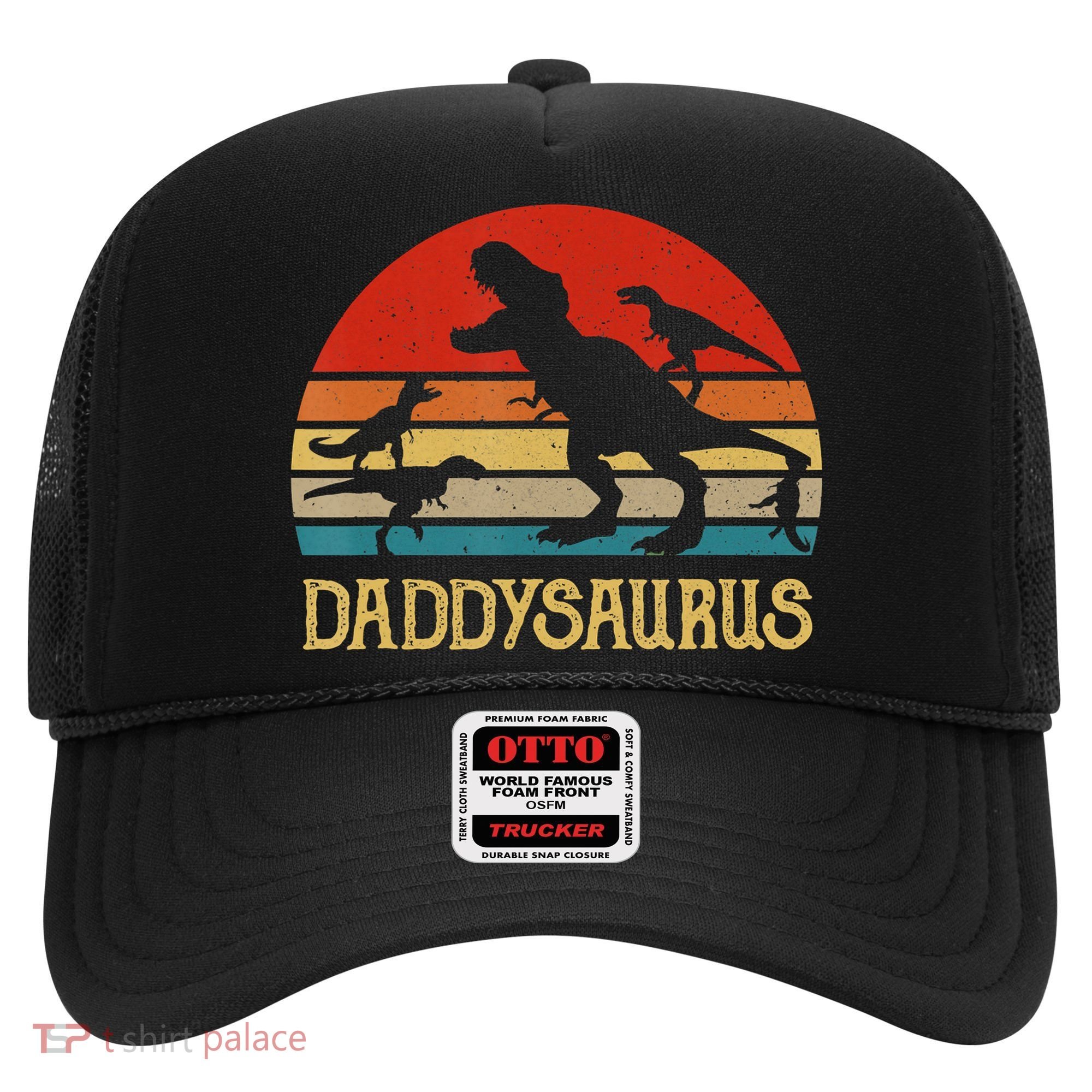Retro Daddy Dinosaur Daddysaurus Fathers Day Hat