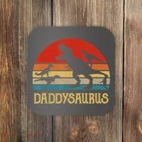Retro Daddy Dinosaur Daddysaurus Fathers Day Coaster thumb 0