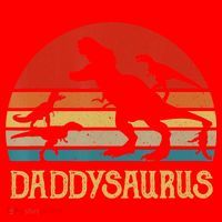 Retro Daddy Dinosaur Daddysaurus Fathers Day Santa Hat thumb 1