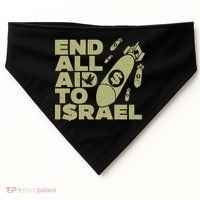 End All Aid To Israel USA-Made Doggie Bandana thumb 0