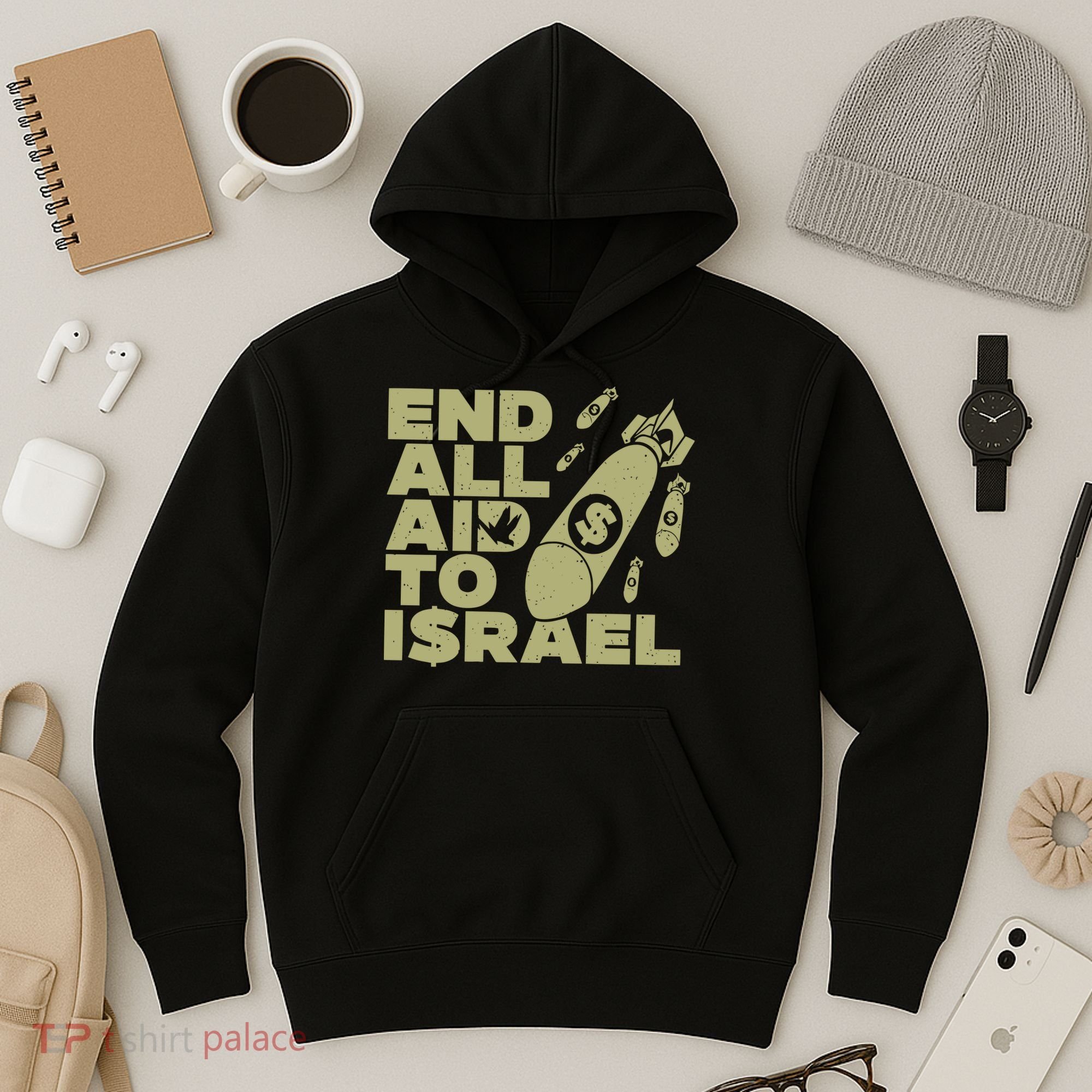 End All Aid To Israel Hoodie