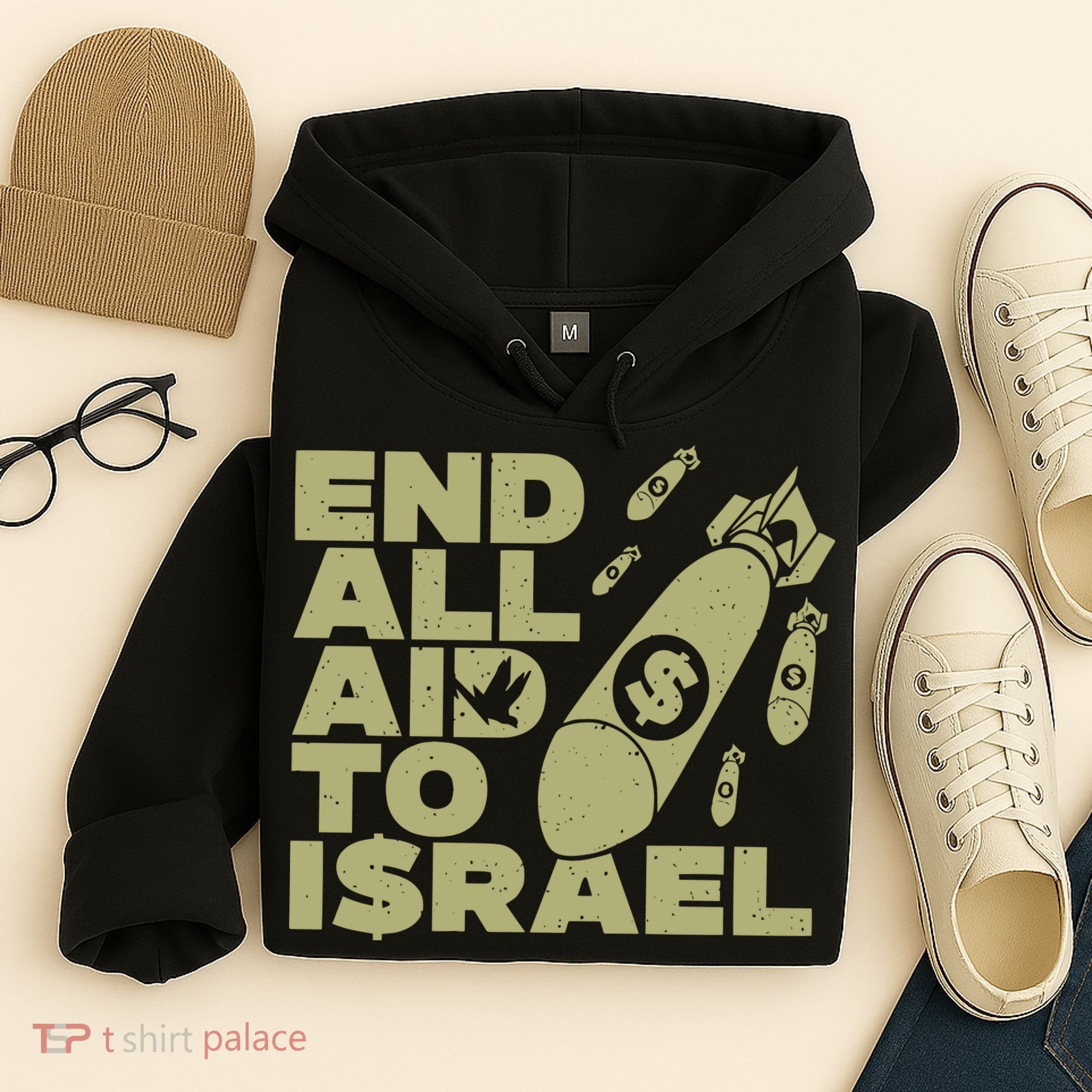 End All Aid To Israel Hoodie