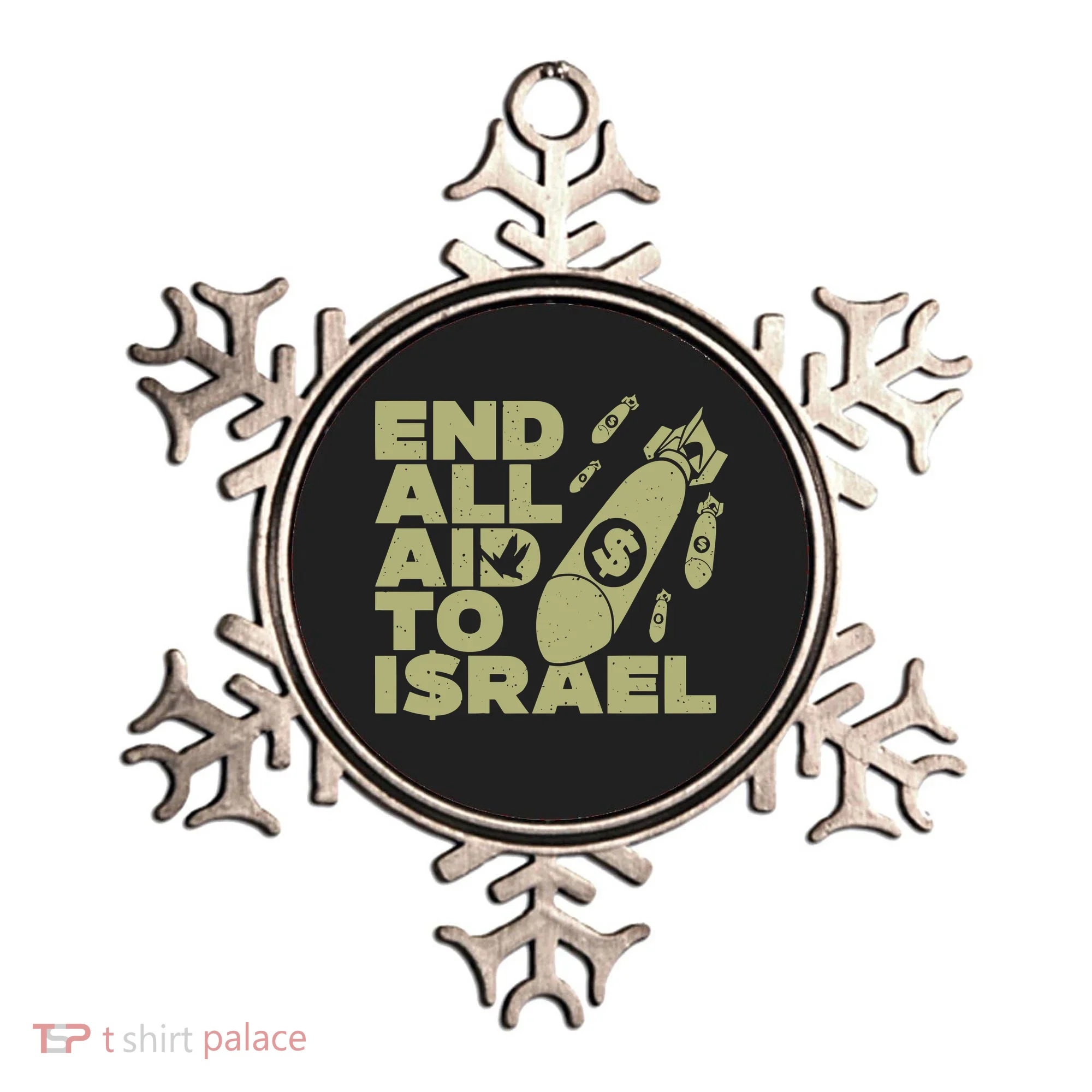 End All Aid To Israel Ornament