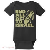 End All Aid To Israel Baby Bodysuit thumb 0