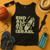End All Aid To Israel Tank Top thumb 4