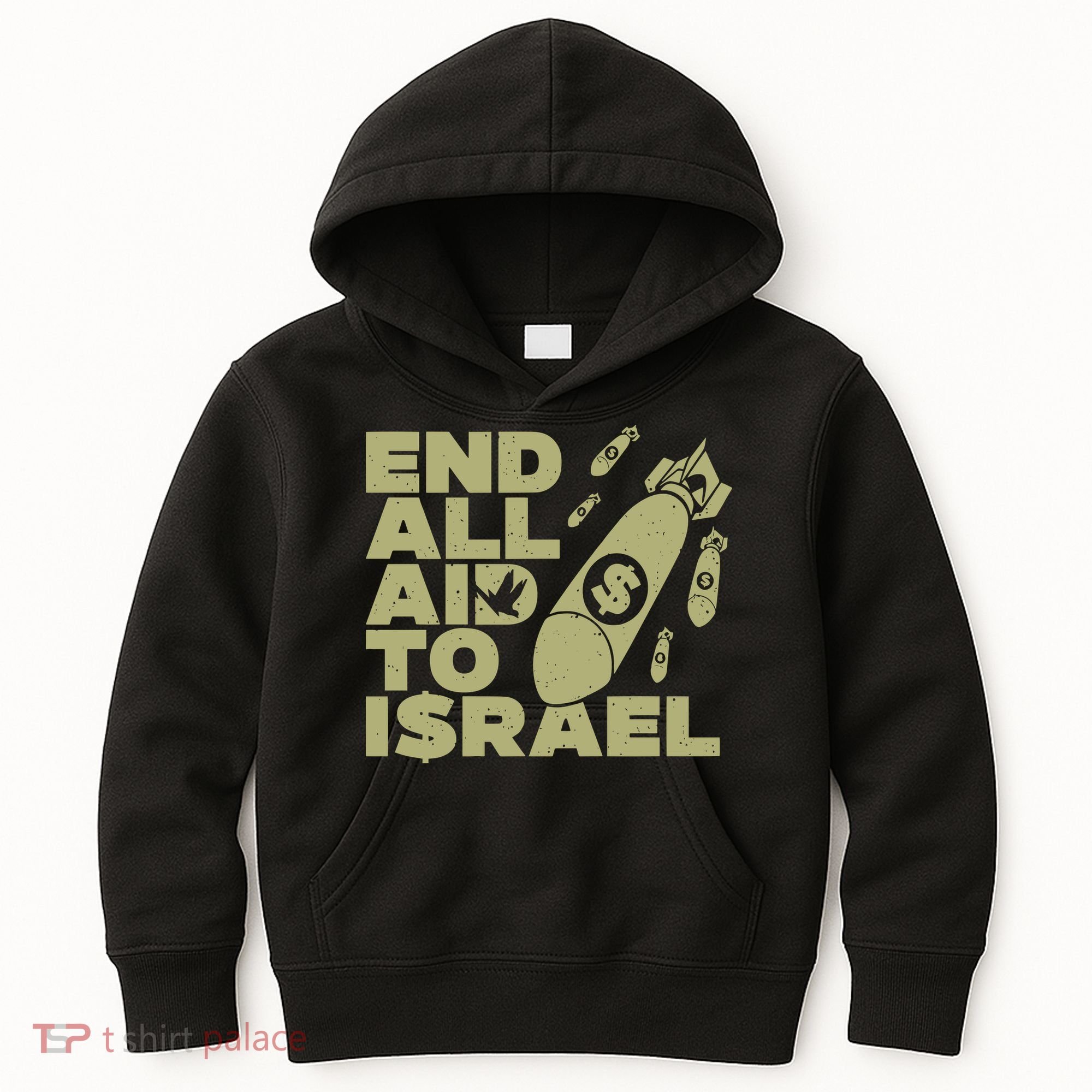 End All Aid To Israel Kids Hoodie