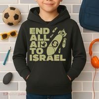 End All Aid To Israel Kids Hoodie thumb 2