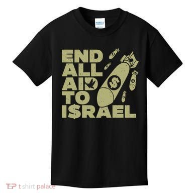 End All Aid To Israel Kids T-Shirt