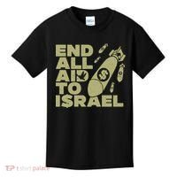 End All Aid To Israel Kids T-Shirt thumb 0