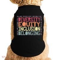 Retro Diversity Equity Inclusion Belonging DEIB Teacher Doggie Tank thumb 0