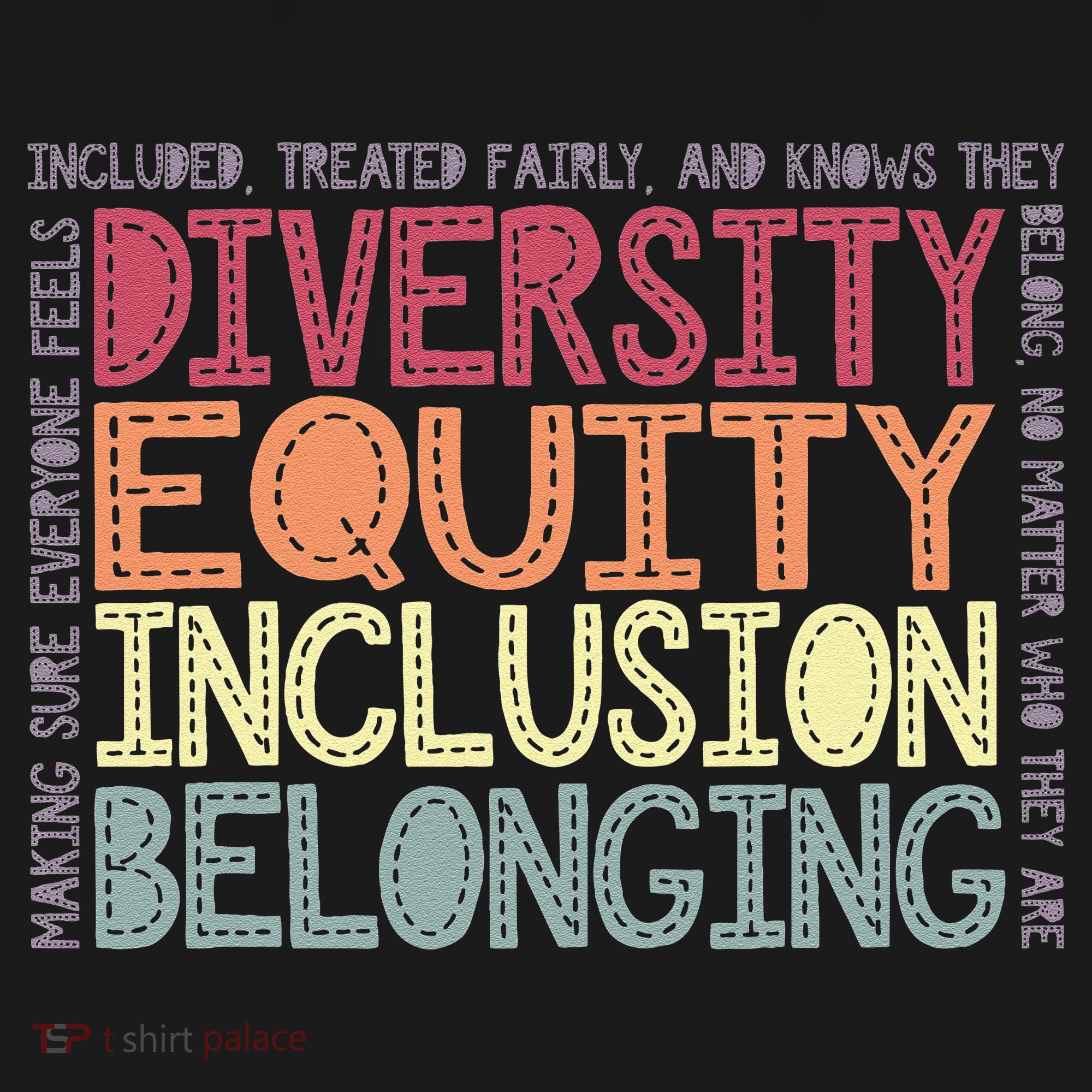 Retro Diversity Equity Inclusion Belonging DEIB Teacher Kids Sweatshirt