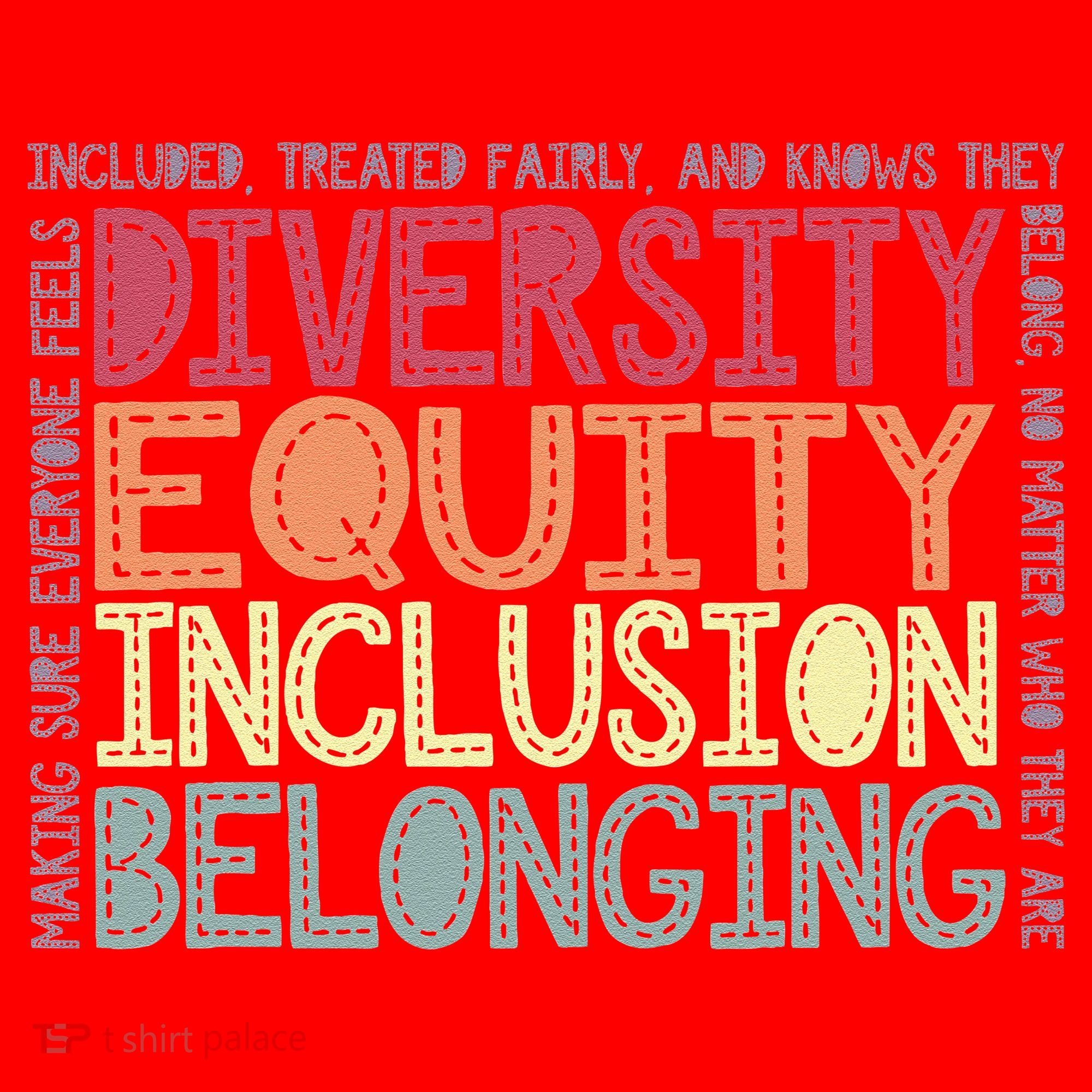Retro Diversity Equity Inclusion Belonging DEIB Teacher Santa Hat
