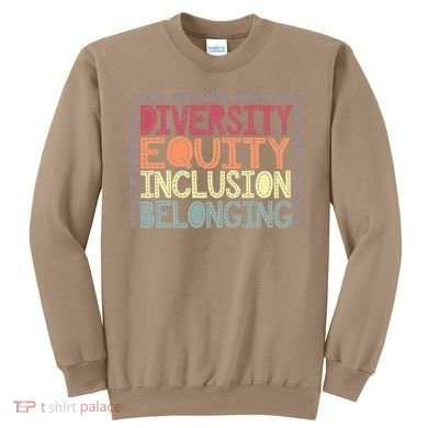 Retro Diversity Equity Inclusion Belonging DEIB Teacher Sweatshirt