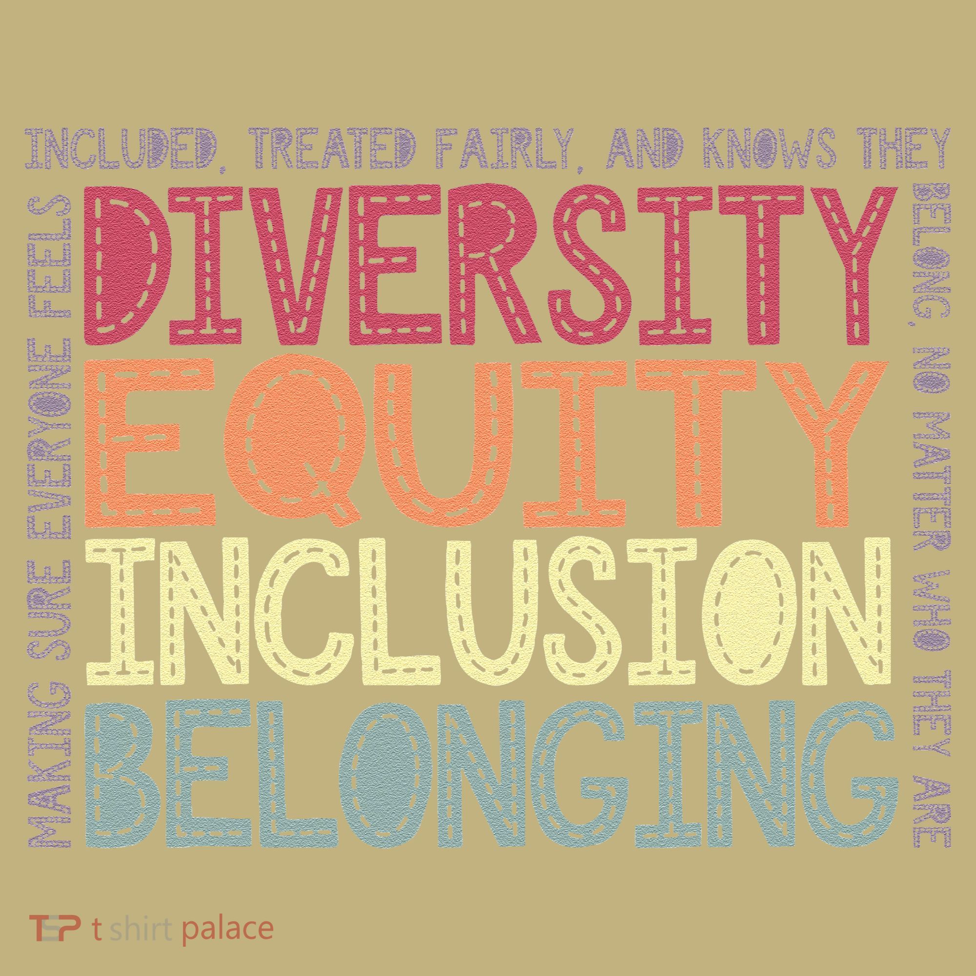 Retro Diversity Equity Inclusion Belonging DEIB Teacher T-Shirt