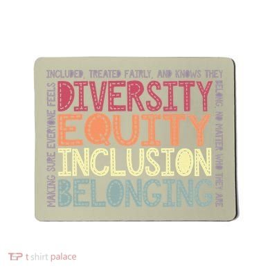 Retro Diversity Equity Inclusion Belonging DEIB Teacher Mousepad