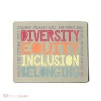 Retro Diversity Equity Inclusion Belonging DEIB Teacher Mousepad thumb 0
