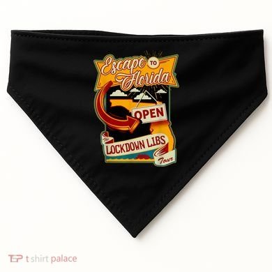 Ron DeSantis Escape To Florida Vinatge USA-Made Doggie Bandana