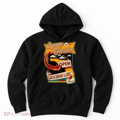 Ron DeSantis Escape To Florida Vinatge Hoodie