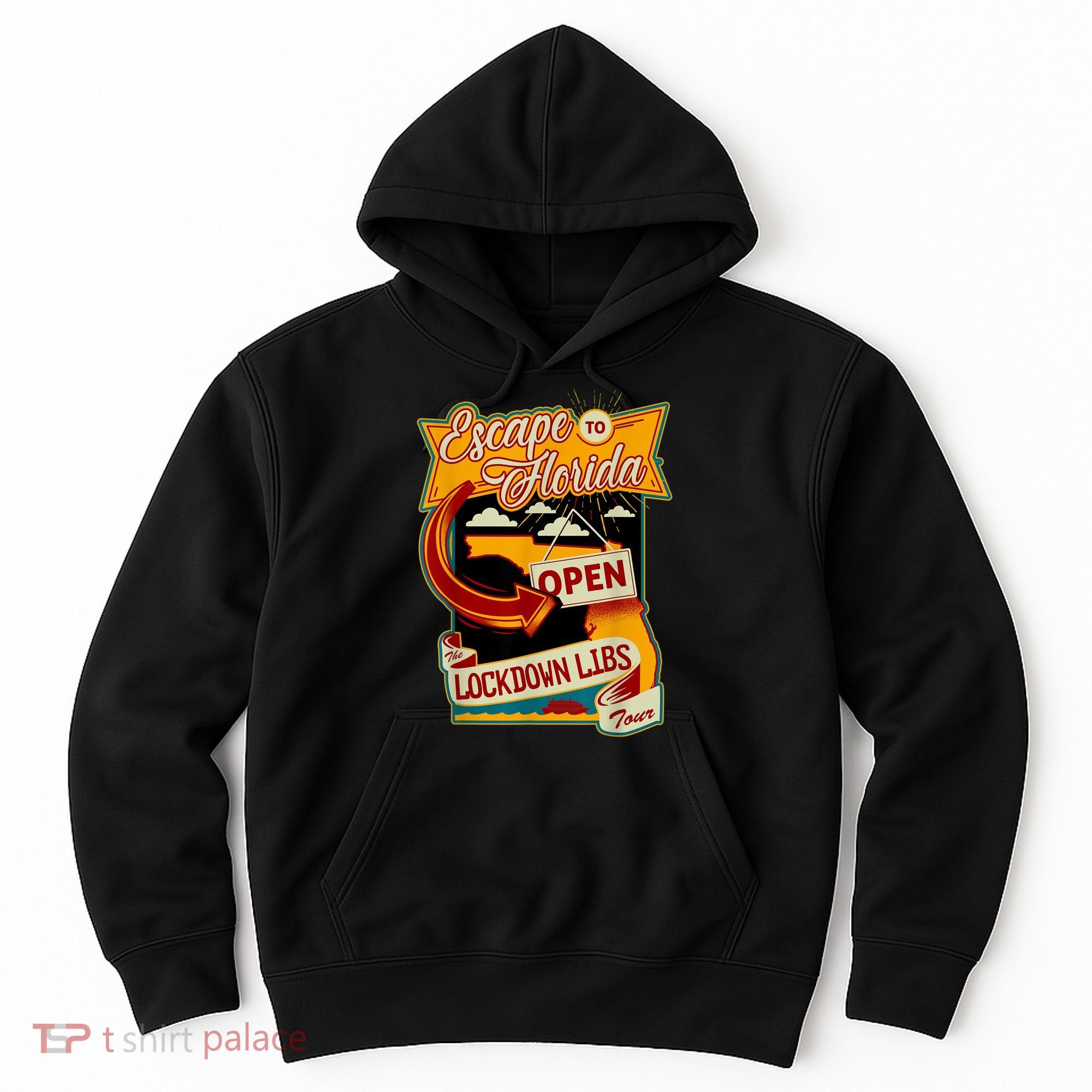 Ron DeSantis Escape To Florida Vinatge Hoodie
