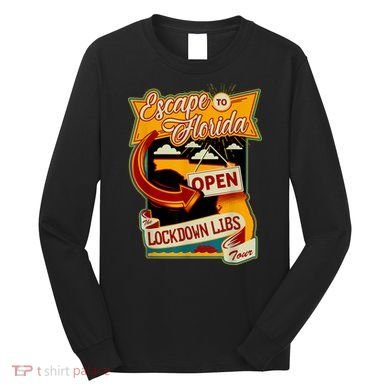 Ron DeSantis Escape To Florida Vinatge Long Sleeve Shirt