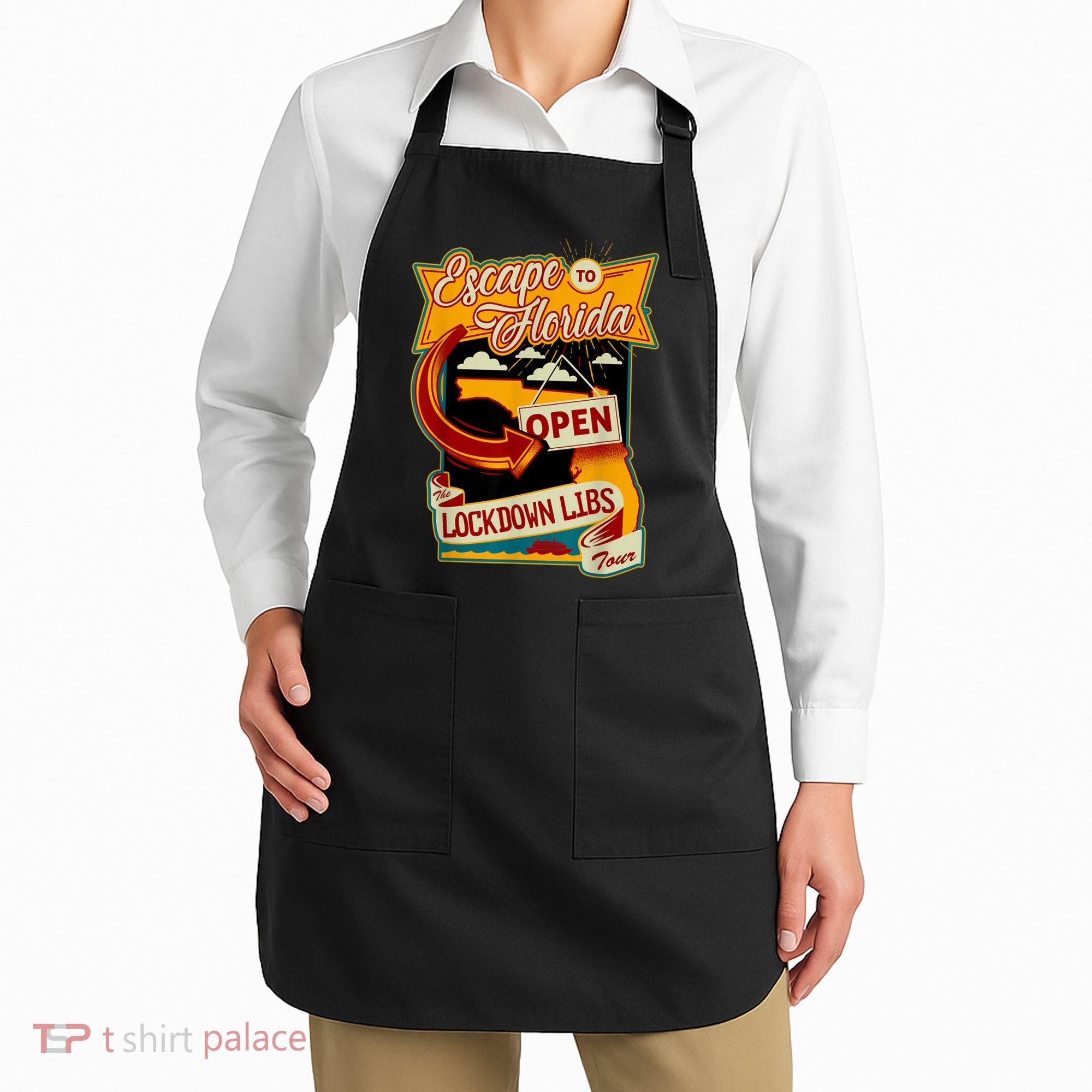 Ron DeSantis Escape To Florida Vinatge Apron