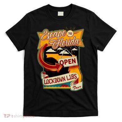 Ron DeSantis Escape To Florida Vinatge T-Shirt