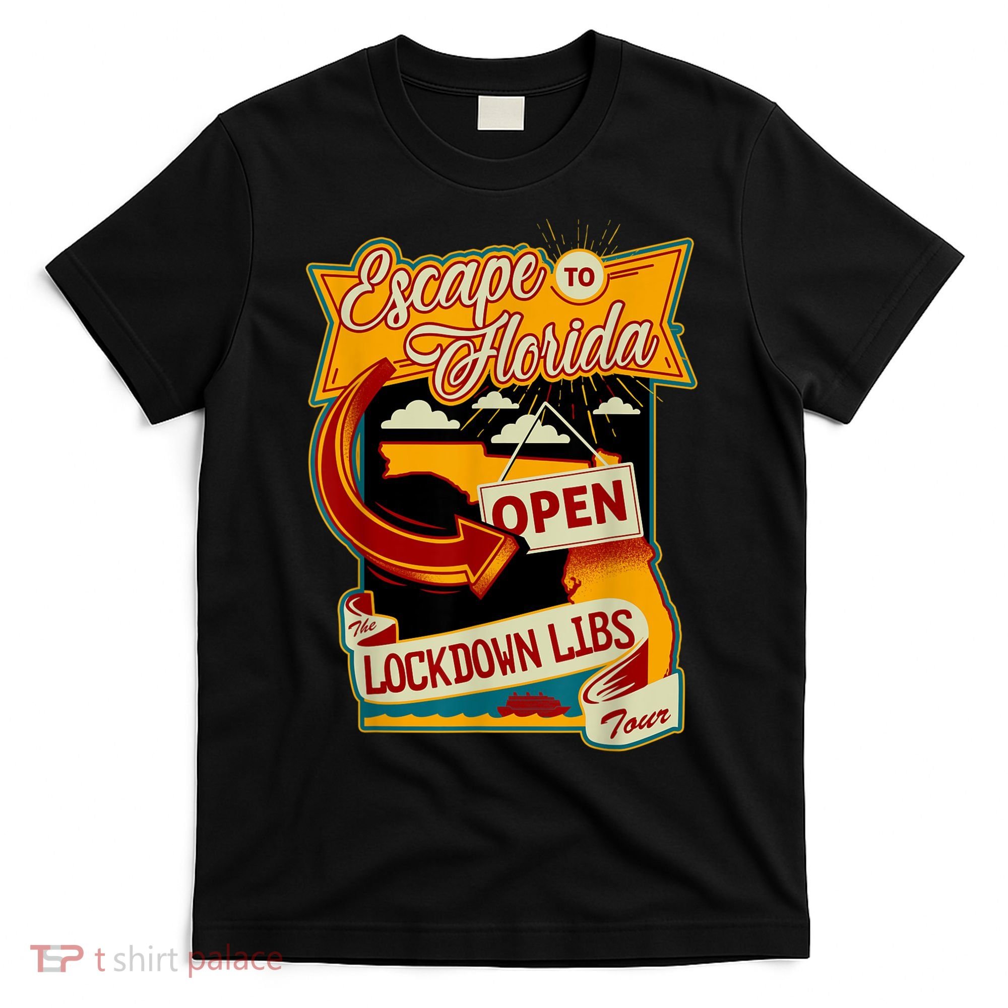 Ron DeSantis Escape To Florida Vinatge T-Shirt