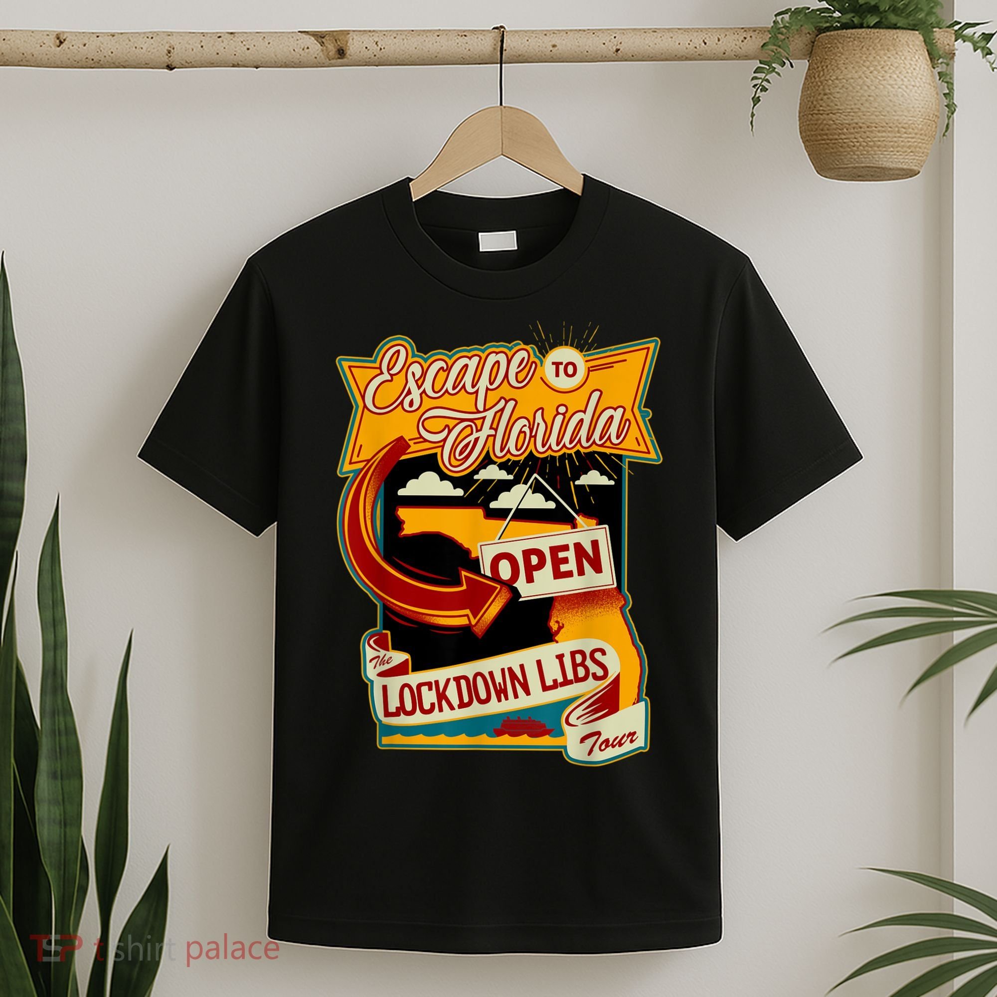 Ron DeSantis Escape To Florida Vinatge T-Shirt