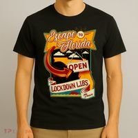 Ron DeSantis Escape To Florida Vinatge T-Shirt thumb 3