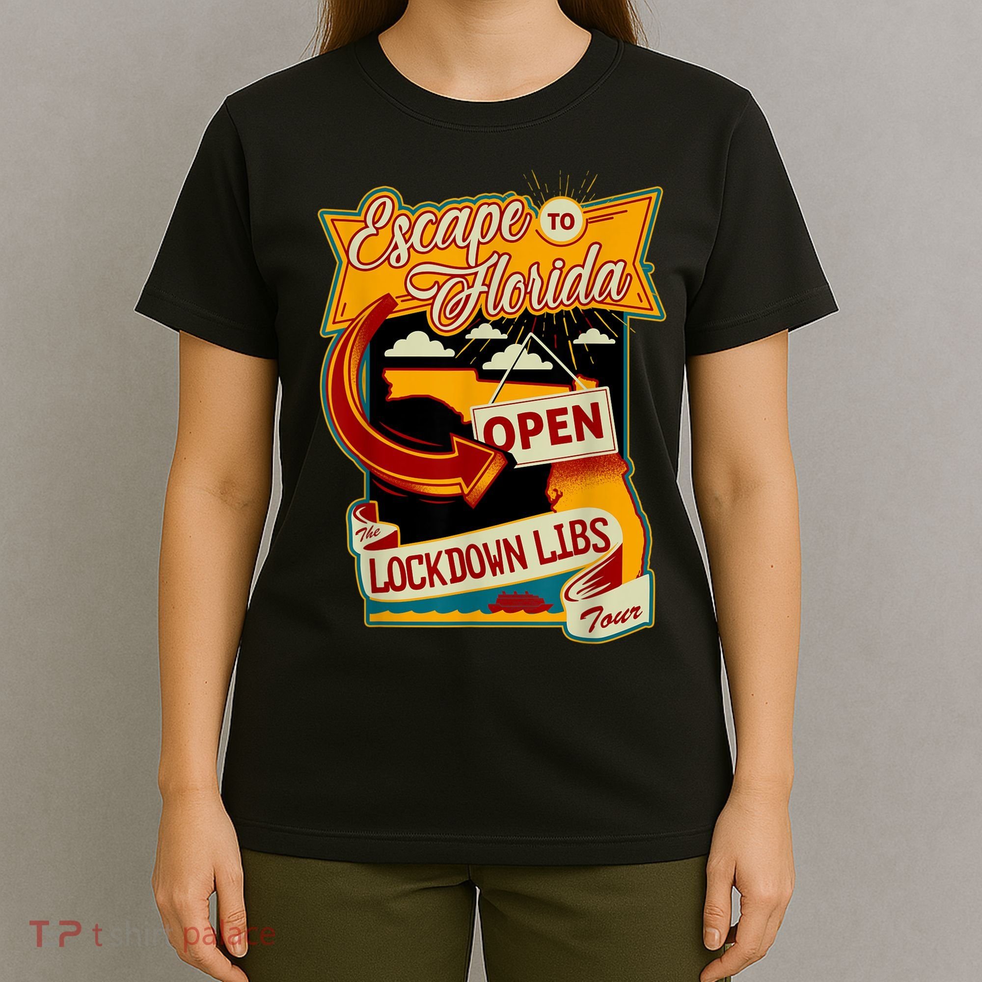 Ron DeSantis Escape To Florida Vinatge T-Shirt