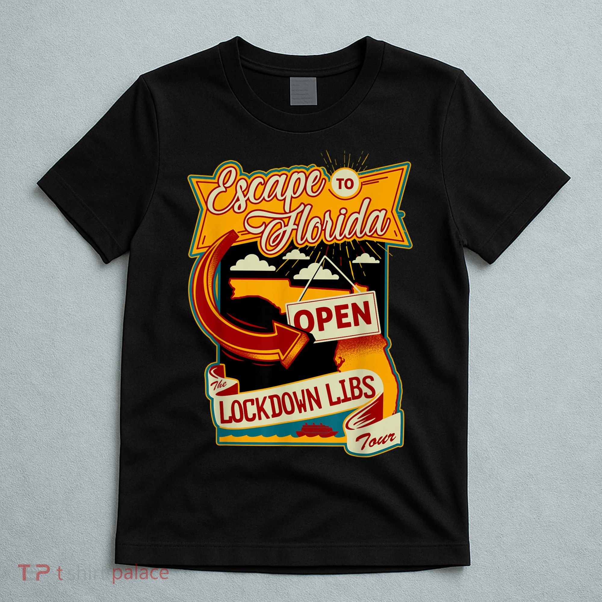 Ron DeSantis Escape To Florida Vinatge T-Shirt