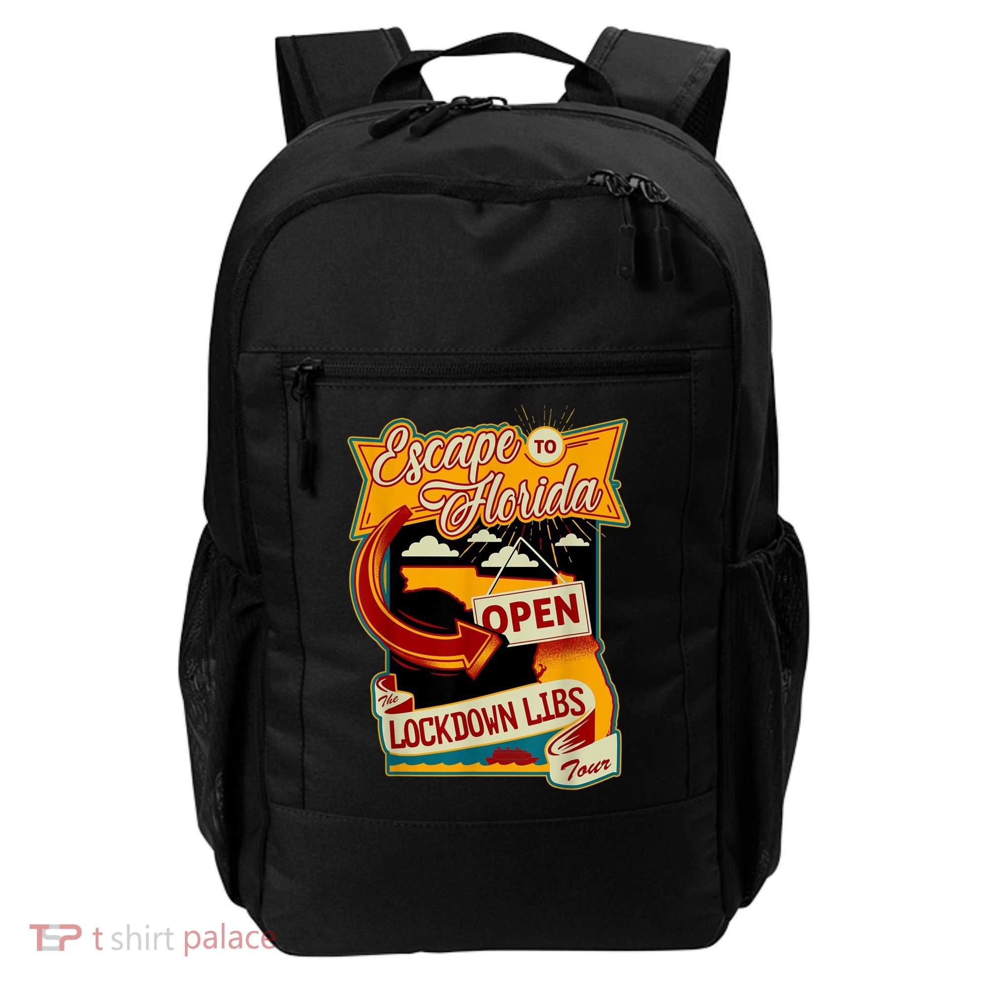 Ron DeSantis Escape To Florida Vinatge Backpack