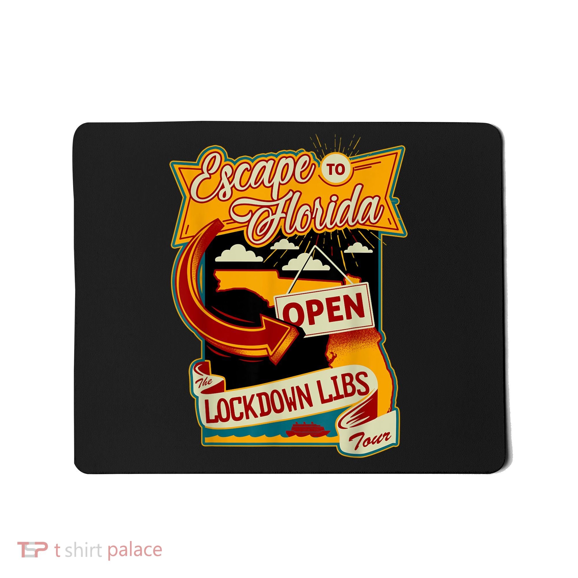Ron DeSantis Escape To Florida Vinatge Mousepad