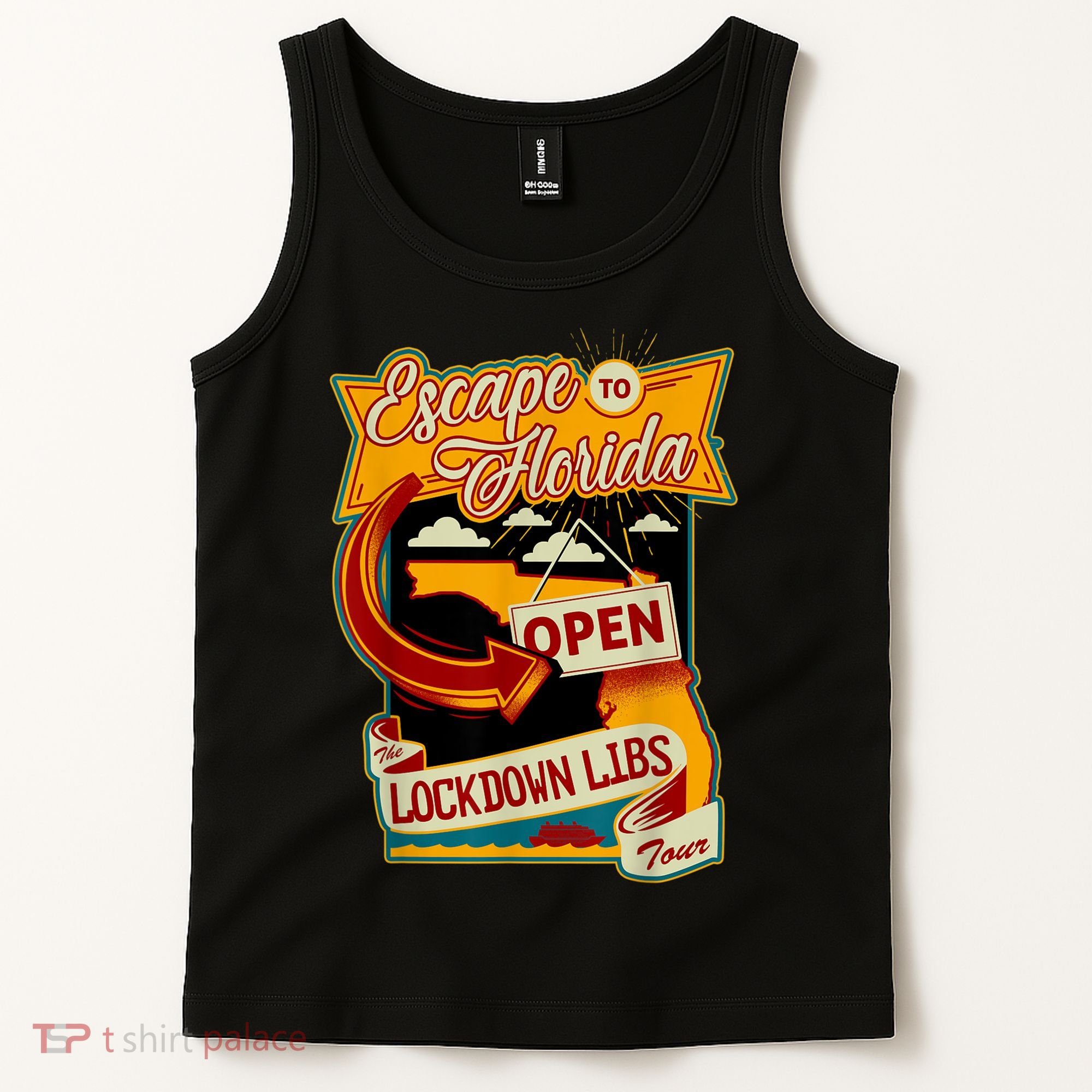 Ron DeSantis Escape To Florida Vinatge Tank Top