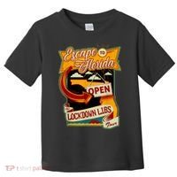 Ron DeSantis Escape To Florida Vinatge Toddler T-Shirt thumb 0