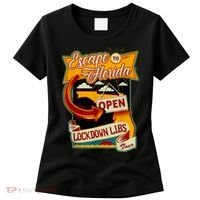 Ron DeSantis Escape To Florida Vinatge Women's T-Shirt thumb 0